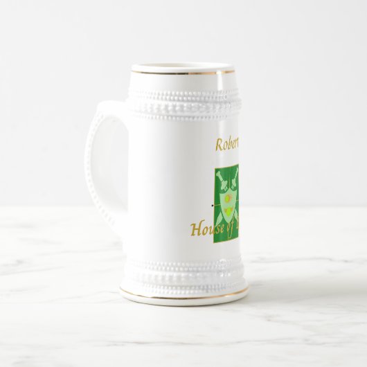 House of Dink Pickleball Crest Personalized Bierpul (Voorkant links)