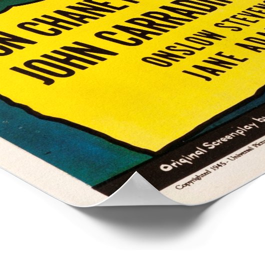 House of Dracula 1945 Vampire  Movie Poster (Hoek)