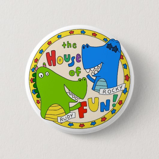 "House of Fun" Logo Button (Voorkant)