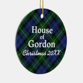 House of Gordon Scottish Tartan Keramisch Ornament (Rechts)