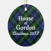 House of Gordon Scottish Tartan Keramisch Ornament (Links)
