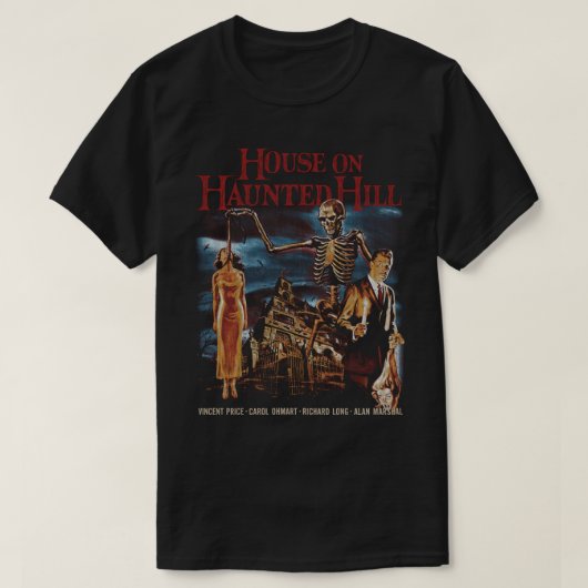 House of Haunted Hill T-shirt (Design voorkant)