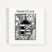 House of Love Spiral Notebook Notitieboek (Voorkant)