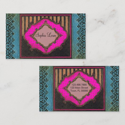 House of Mirrors ~ Calling Visitekaartje Work Contactkaartje (Voorkant / Achterkant)