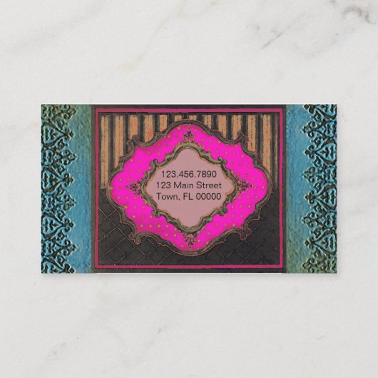 House of Mirrors ~ Calling Visitekaartje Work Contactkaartje (Achterkant)