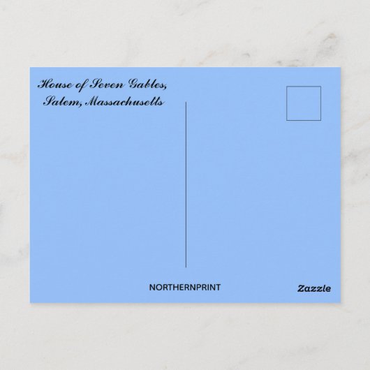 House of Seven Gables Salem Massachusetts Briefkaart (Achterkant)
