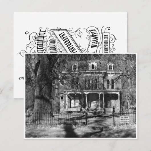 House of Shadows, Cabinet card Briefkaart (Voorkant / Achterkant)