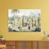 "House of the Ancients", eiland Tinin, bord 3 Canvas Afdruk (Insitu (Woonkamer))