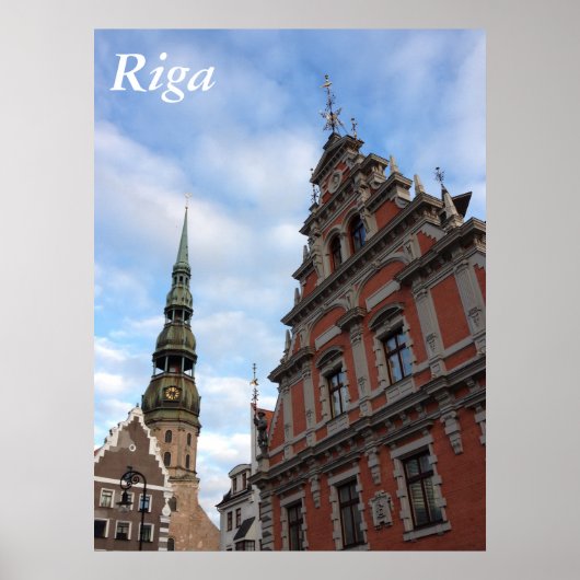 House of the Blackhead. Riga, Letland Poster (Voorkant)