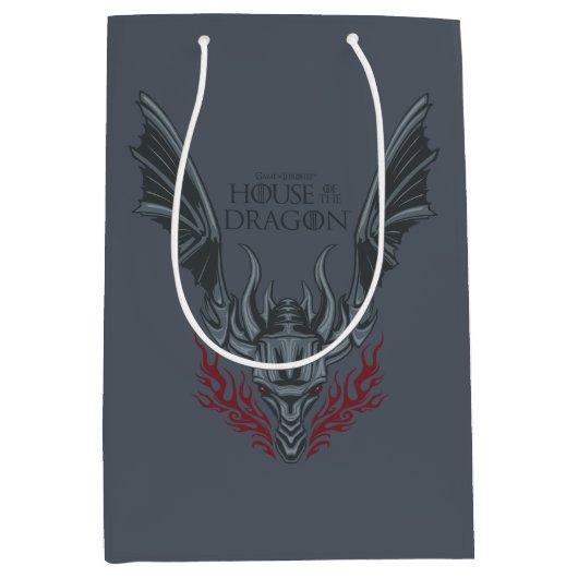 HOUSE OF THE DRAGON | Fire-Breathing Dragon Head Medium Cadeauzakje (Voorkant)