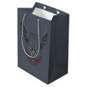 HOUSE OF THE DRAGON | Fire-Breathing Dragon Head Medium Cadeauzakje (Achterkant Gekanteld)