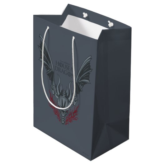 HOUSE OF THE DRAGON | Fire-Breathing Dragon Head Medium Cadeauzakje (Achterkant Gekanteld)