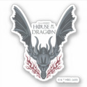 HOUSE OF THE DRAGON | Fire-Breathing Dragon Head Sticker (Voorkant)