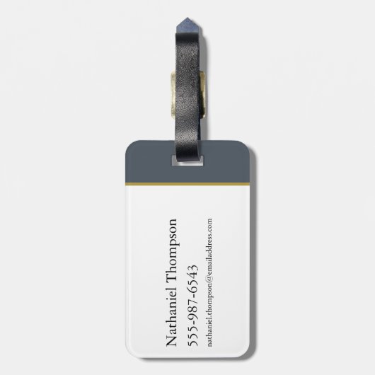 HOUSE OF THE DRAGON | Golden Filigree Dragon Crest Bagagelabel (Achterkant verticaal)