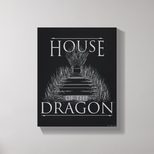 HOUSE OF THE DRAGON | Iron Throne Graphic Canvas Afdruk (Voorkant)