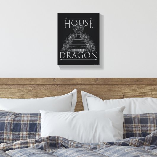 HOUSE OF THE DRAGON | Iron Throne Graphic Canvas Afdruk (Insitu (Slaapkamer))