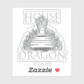 HOUSE OF THE DRAGON | Iron Throne Graphic Sticker (Vel)