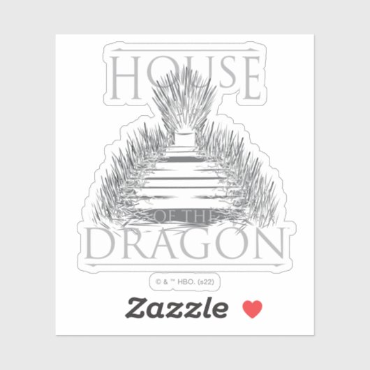 HOUSE OF THE DRAGON | Iron Throne Graphic Sticker (Vel)