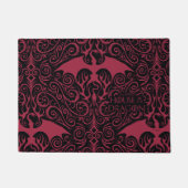 HOUSE OF THE DRAGON | Red Dragon Filigree Pattern Deurmat (Voorkant)