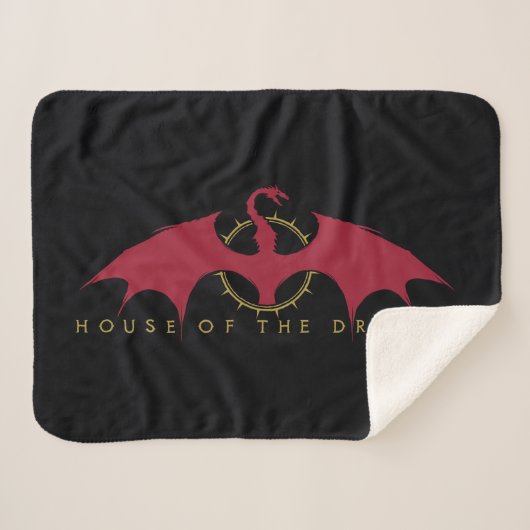 HOUSE OF THE DRAGON | Red Dragon Graphic Sherpa Deken (Voorkant (horizontaal))