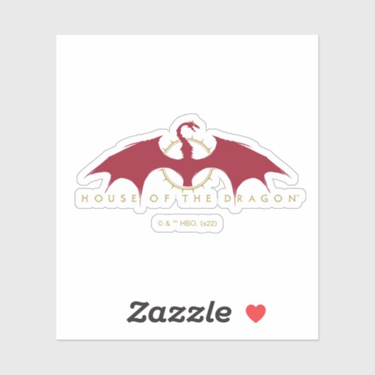 HOUSE OF THE DRAGON | Red Dragon Graphic Sticker (Vel)