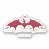 HOUSE OF THE DRAGON | Red Dragon Graphic Sticker (Voorkant)