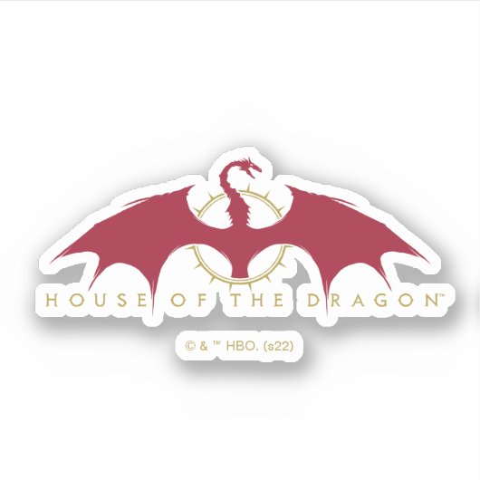 HOUSE OF THE DRAGON | Red Dragon Graphic Sticker (Voorkant)