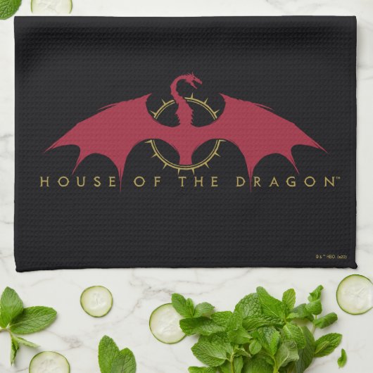 HOUSE OF THE DRAGON | Red Dragon Graphic Theedoek (Gevouwen)