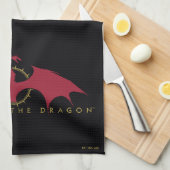 HOUSE OF THE DRAGON | Red Dragon Graphic Theedoek (Quarter Fold)