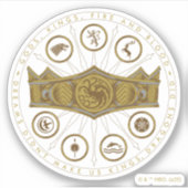 HOUSE OF THE DRAGON | Seven Kingdoms Crown Graphic Sticker (Voorkant)