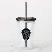HOUSE OF THE DRAGON | Silver Dragon Crest Acryl Drinkbeker (Voorkant)
