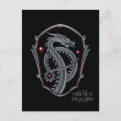 HOUSE OF THE DRAGON | Silver Dragon Crest Briefkaart (Voorkant)