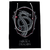 HOUSE OF THE DRAGON | Silver Dragon Crest Medium Cadeauzakje (Voorkant)