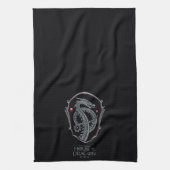 HOUSE OF THE DRAGON | Silver Dragon Crest Theedoek (Verticaal)