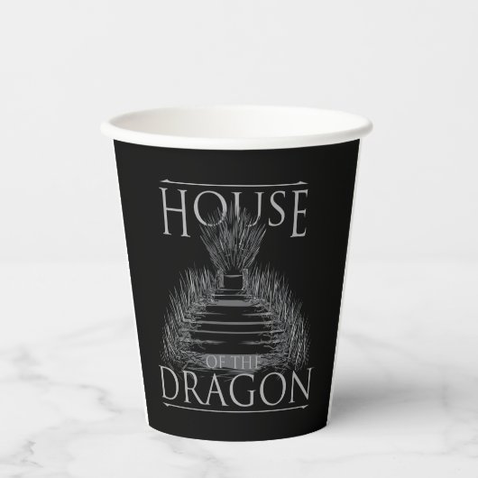 HOUSE OF THE DRAGON Throne Papieren Bekers (Voorkant)