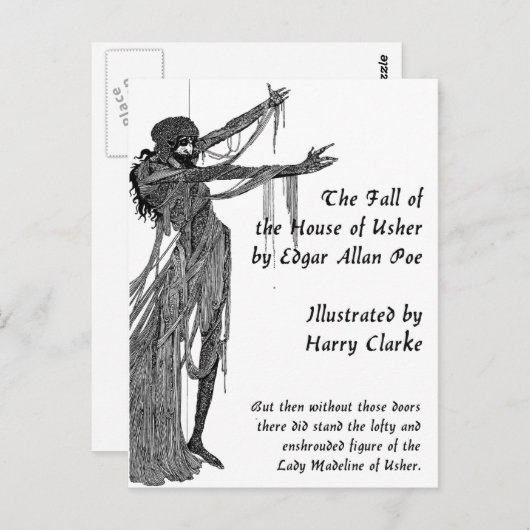 House of Usher Briefkaart (Voorkant / Achterkant)