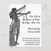 House of Usher Briefkaart (Voorkant)