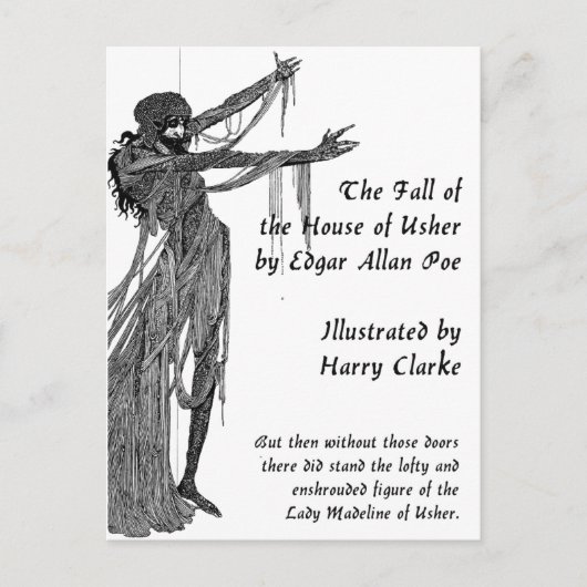 House of Usher Briefkaart (Voorkant)