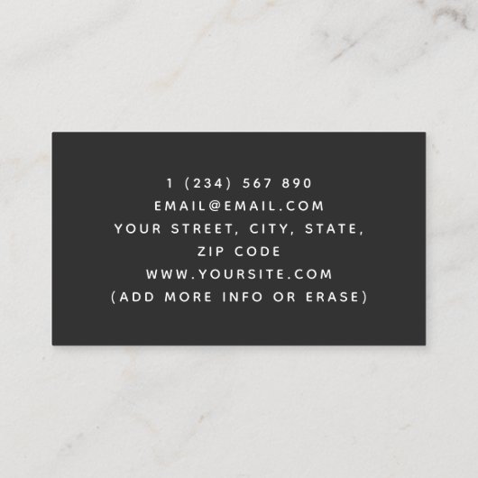 House Paint Residential Handyman Painter Minimal Visitekaartje (Achterkant)