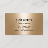 House Painter Black & Gold Painting Service Visitekaartje (Achterkant)