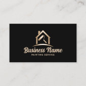 House Painter Black & Gold Painting Service Visitekaartje (Voorkant)