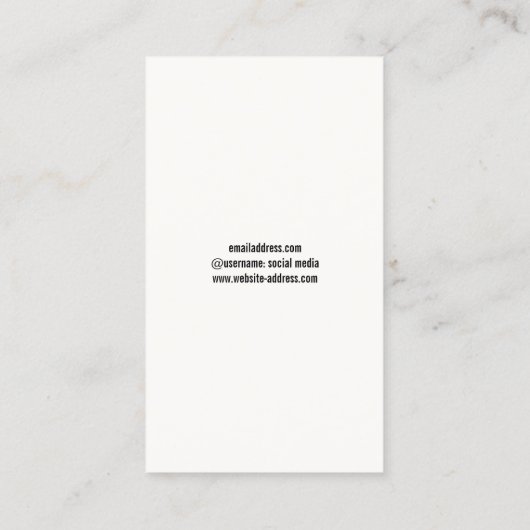 House Painter Brush Visitekaartje (Achterkant)