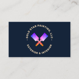 House Painter Crossed Brushes Visitekaartje