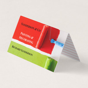 House Painter Decorator Paint Roller Professional Visitekaartje
