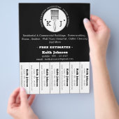 House Painter Decorator Professionele Logo Zwart Flyer (Hand)