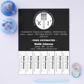 House Painter Decorator Professionele Logo Zwart Flyer (Enkel)