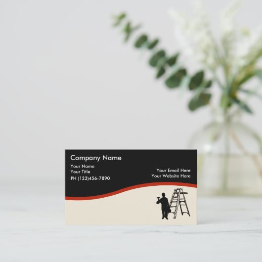 House Painter Design Visitekaartje (Staand voorkant)