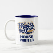 House Painter Gift (Beste werelden) Tweekleurige Koffiemok (Links)