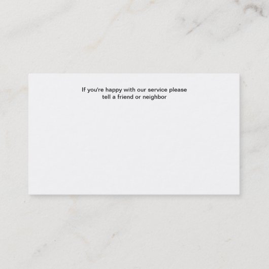 House Painter Gonzalez Visitekaartje (Achterkant)