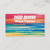 House Painter Kleurrijke verf Visitekaartje (Achterkant)